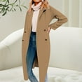 thumbnail image 1 of Pyhlmscde Women's Winter Mid Long Style Woolen Coat, Fall Clothes for Women, Fall Coats, Womens Tops, 1 of 7