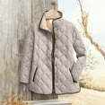 thumbnail image 1 of Pyhlmscde Women's Winter Quilted Long Sleeve Button Down Puffer Jacket, Winter Jackets for Women, Womens Coats And Jackets, Puffer Jacket Womens, 1 of 6