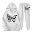 thumbnail image 1 of Pyhlmscde Women with Pants Printed Hoodie Suits, 2 Piece Sets for Women, Lounge Sets for Women, Hoodies for Women, 1 of 4