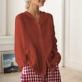 thumbnail image 1 of Pyhlmscde Womens Button Down Shirts Linen Cotton Long Sleeve Blouse Tunic Tops Cover Up Shirt Loose Beach Bikini Dress, Linen Duster For Women Lightweight, Cover Up Tops For Women, 1 of 2