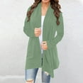 thumbnail image 1 of Pyhlmscde Womens Lightweight Cardigan Sweater Knit Loose Long Sleeve Sweater Casual Soft Drape Open Front Fall Dusters 2025, Lightweight Cardigans for Women,Cardigan Pack, 1 of 7