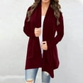 thumbnail image 1 of Pyhlmscde Womens Lightweight Cardigan Sweater Knit Loose Long Sleeve Sweater Casual Soft Drape Open Front Fall Dusters 2025, Lightweight Cardigans for Women,Cardigan Pack, 1 of 7