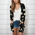 thumbnail image 1 of Pyhlmscde Womens Long Cardigan Lightweight Sweater Open Front Long Sleeve Outfits with Pockets, Daisy Cardigan for Women, Floral Cardigan for Women, Open Cardigans for Women Lightweight, 1 of 5