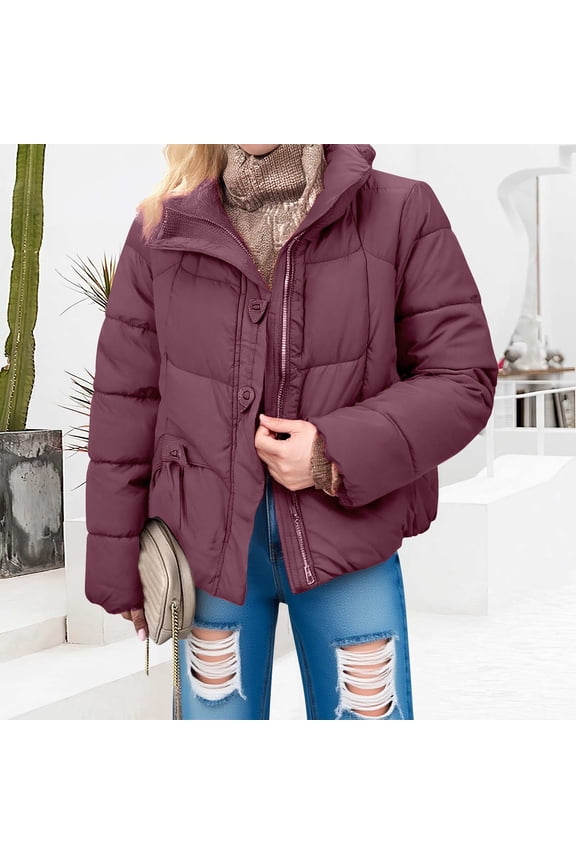Women's Puffer Quilted Hooded Bubble Winter Warm Coat, Puffer Jacket, Womens Tops, Womens Coats And Jackets
