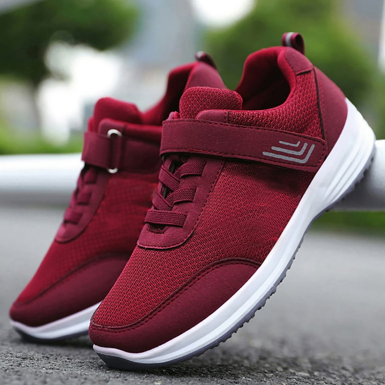 Red colour sports shoes online