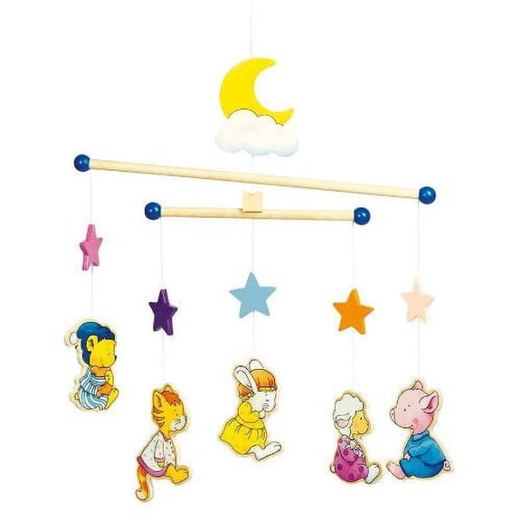 Pyjama Animals Wooden Ceiling Mobile