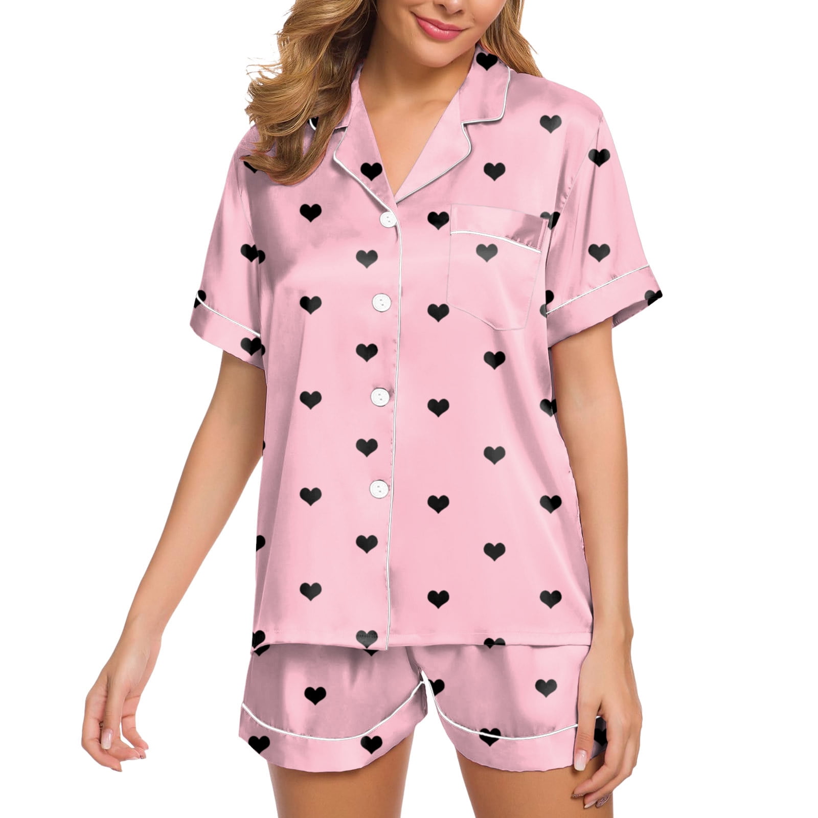 Pyjamas Set Womens Pajamas Set Two Piece Pj Sets Sleepwear Loungewear ...