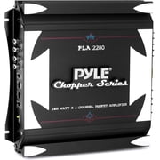 Pyle 1,400-watt 2-channel Vehicle Audio Amplifier, Black, 4.99 lb