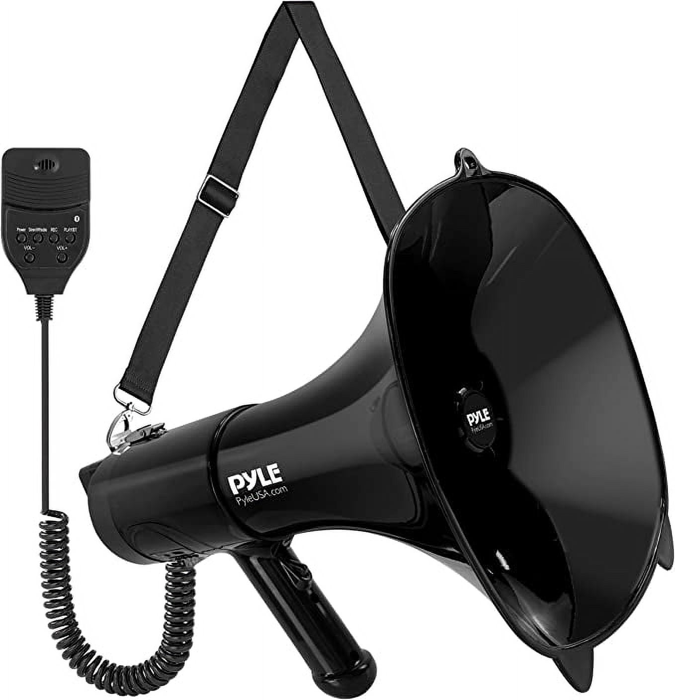 Pyle 100Watt Square Megaphone Bullhorn, Lightweight & Portable Loud