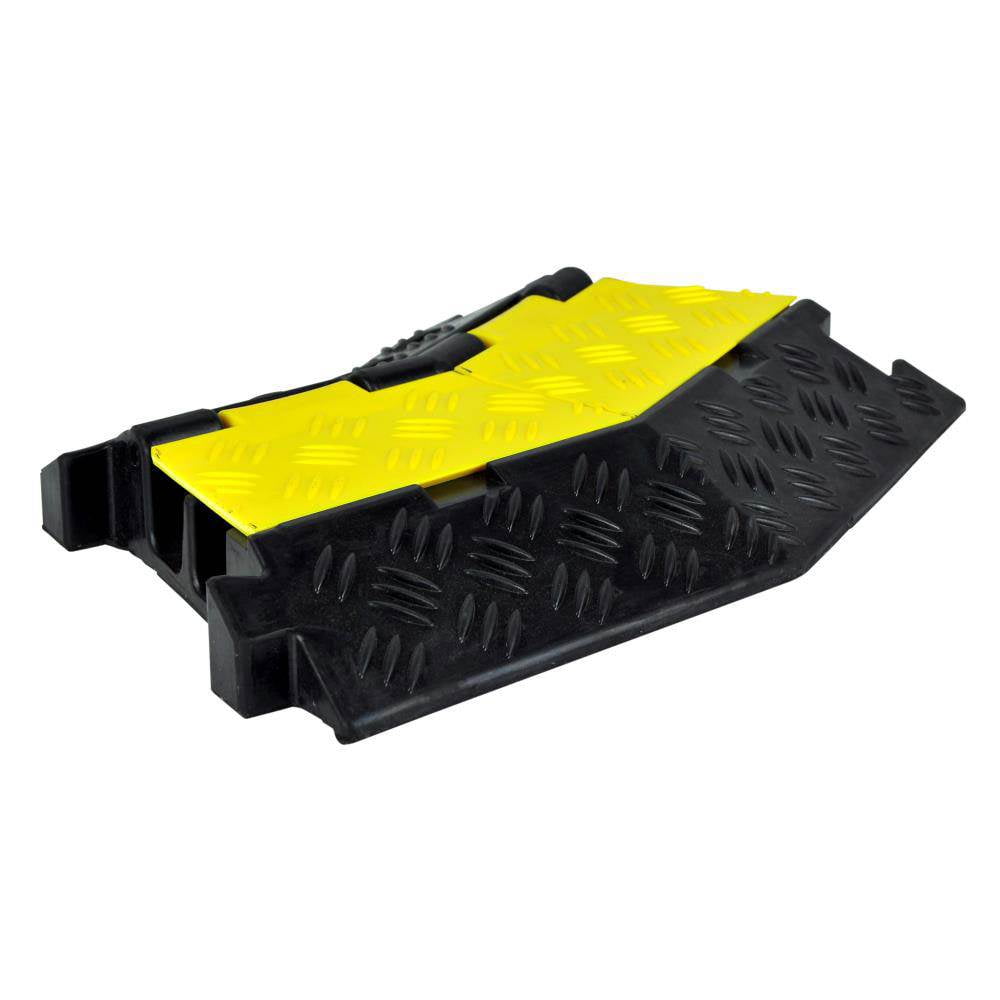 Pyle 14.6 Inch Protective Cable Wire Floor Ramp Track Cover, Right Turn