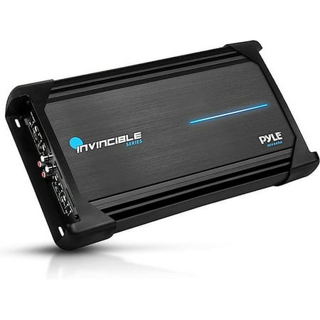 Pyle 14” Class AB Mosfet Amplifier - Invincible Series Bridgeable Amp, 4 Channel 2000 Watts Max, Mosfet PWM Power Supply, High-Current Dual Discrete Drive Stages, Advanced Protection Circuitry