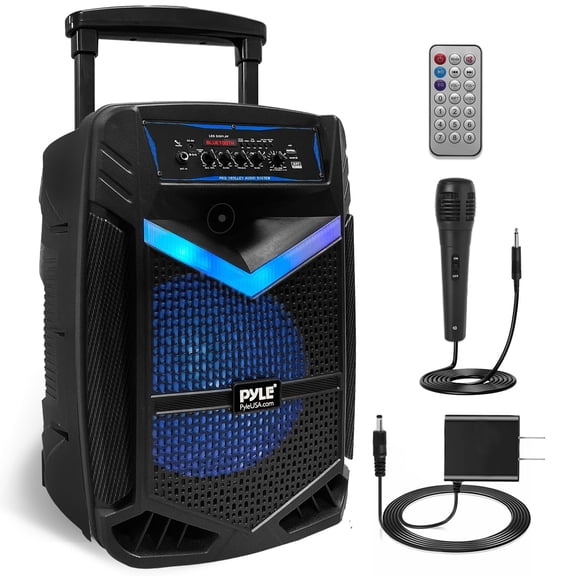 Pyle 15 Inch Bluetooth Portable Audio Party Speaker w/ Rechargeable Battery