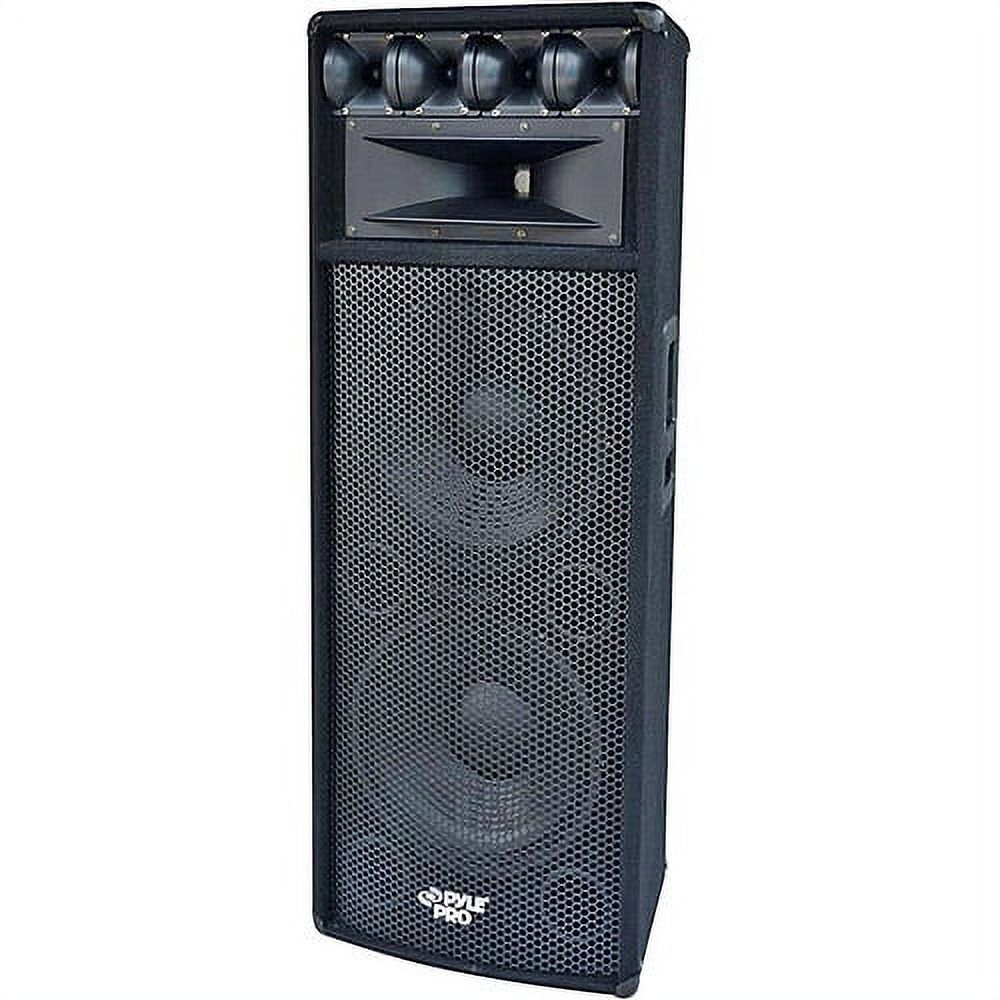 Pyle 1600W Heavy Duty Outdoor 7 Way PA Loud-Speaker Cabinet w/ Dual 12" Woofers - image 1 of 1