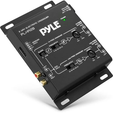 Pyle 2-Way Electronic Crossover Network Independent HighPass LowPass Controls 4-Channel RCA Outputs