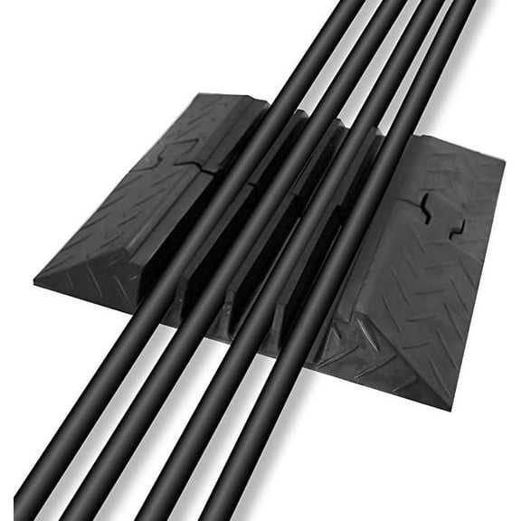 Pyle 2pcs Cable Ramp End Caps - Finish Pieces for Pyle PCBLCO106 Cable Protector Cover Ramp