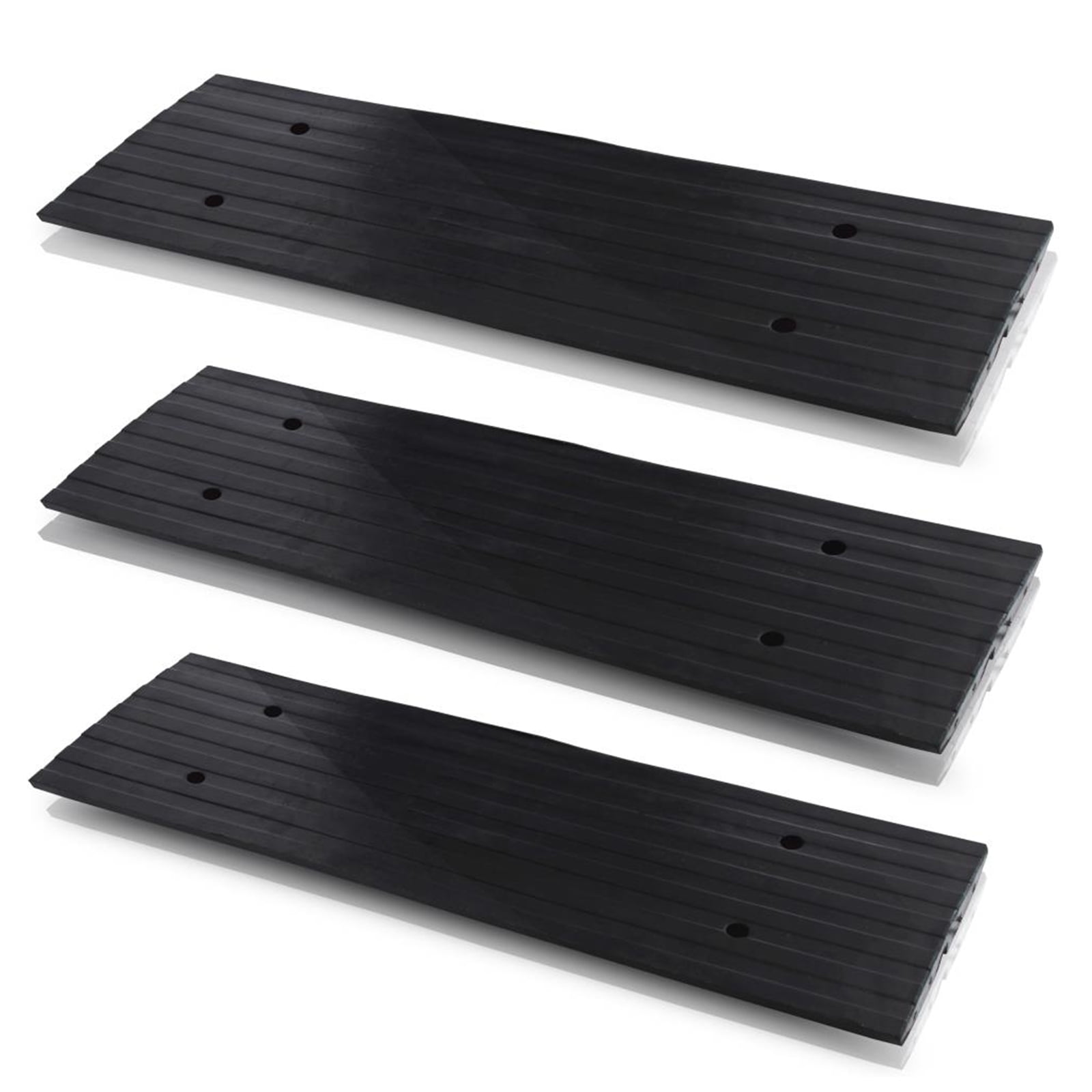 Pyle 3Piece Vehicle Driveway Curb Ramp