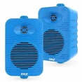 thumbnail image 1 of Pyle 300 Watt Bluetooth Indoor Outdoor Speakers Pair - Dual Waterproof 4 2-Way Full Range Speaker System w/ 1/2 High Compliance Polymer Tweeter Home, Boat, Marine, Deck, Patio, Poolside Blue, 1 of 7
