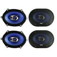 thumbnail image 1 of Pyle 4 Pack PL573BL 5x7" 600 Watts 3-Way Car Coaxial Speakers Stereo Blue Four, 1 of 2