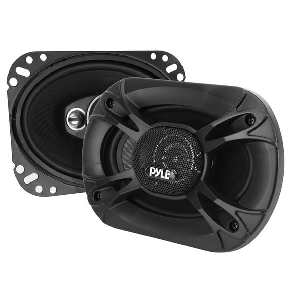 Pyle 4 Way 6x9 Inch Quadriaxial Loud Pro Audio Speaker, Black (Set of 2)