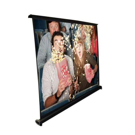 Pyle 40 Inch Projector Viewing Manual Retractable Pull Out Style Display Screen