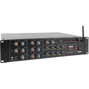 Pyle 4000 Watt 8 Channel Audio Bluetooth Amplifier Sound Mixer Receiver System
