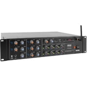 Pyle 4000 Watt 8 Channel Audio Bluetooth Amplifier Sound Mixer Receiver System