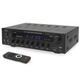 thumbnail image 1 of Pyle 400W Stereo Amplifier Receiver - BT Home Audio Amplifier with USB/SD Readers, FM Radio, 3.5mm Aux, Phono, Optical & Coaxial Inputs, LED Display, Mic Inputs, Built-in 2 in 1 HDMI Switch, 1 of 7