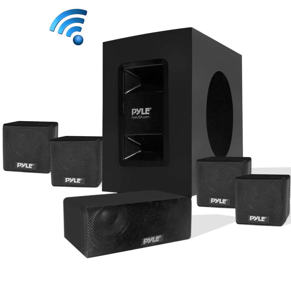 Pyle 5.1 Channel Home Theater System - Surround Sound Home Theater Speaker System PT584BT - image 1 of 5