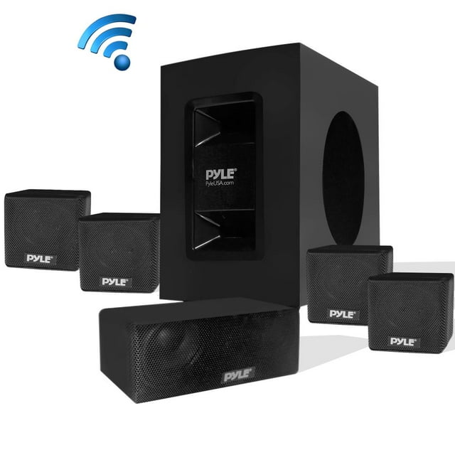 Pyle 5.1 Channel Home Theater System - Surround Sound Home Theater Speaker System PT584BT