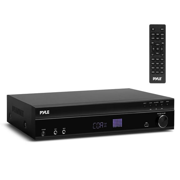 Pyle 5.2 Channel Bluetooth Home Theater Amplifier, 240 watts Peak Power, Microphone Input with Echo for Karaoke, ARC Hi-Def Input, SD/MMC USB-A Input with MP3 Player, FM Radio - PT875BT