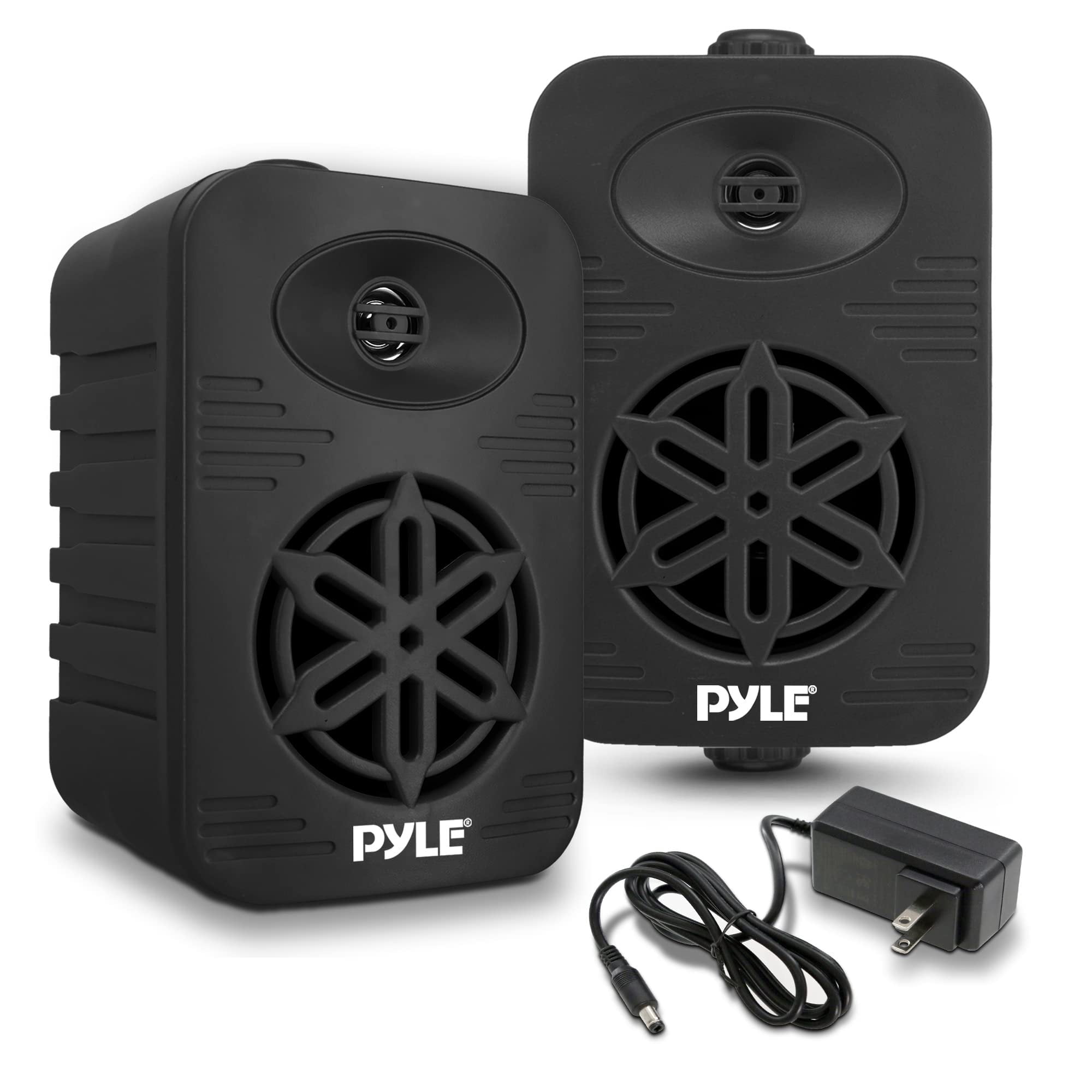 Pyle 500W Bluetooth Wall Mount Speakers Pair, 5.25-Inch 2-Way Full ...