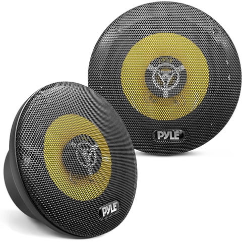 Pyle 6.5" 3-Way Car Speaker System - 280W, 4 Ohm, Mid Tweeter, 40 oz Magnet (Pair)