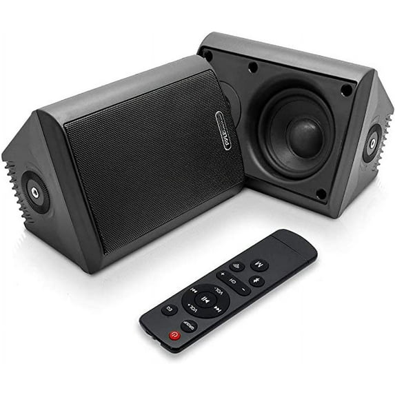 Pyle 6.5 Inch 300-Watt Pair of 2-Way Audio Wi-Fi Enabled Dual Bluetooth Wall Mount Speaker System