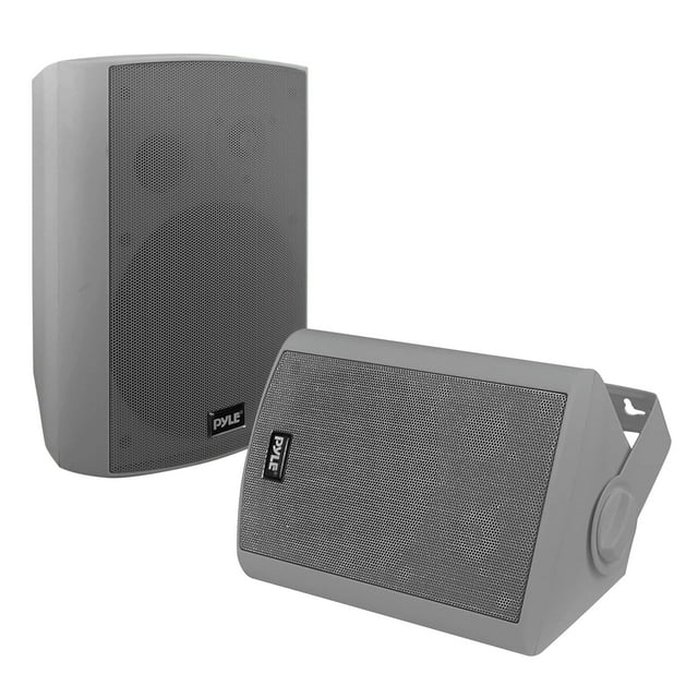 Pyle 6.5" Wireless Wall Mount Speaker System, Indoor or Outdoor Use, Gray