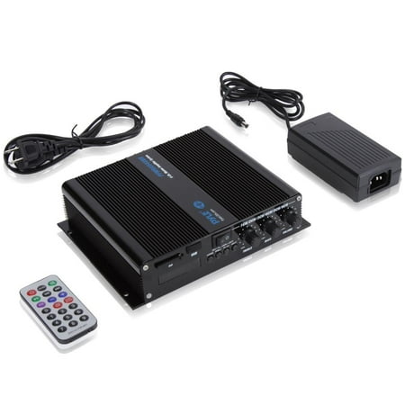 Pyle PFMRA640BB - 6-Ch. Bluetooth Marine Amplifier | Weather Resistant Audio Amp System with MP3/USB/SD Readers, 600 Watt