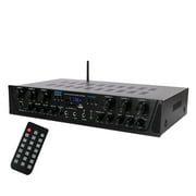 Pyle 600 Watt 6 Channel Bluetooth Amplifier Stereo Receiver w/ Remote Control PTA66BT