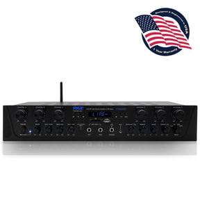 Pyle 600 Watt 6 Channel Bluetooth Amplifier Stereo Receiver w/ Remote Control PTA66BT
