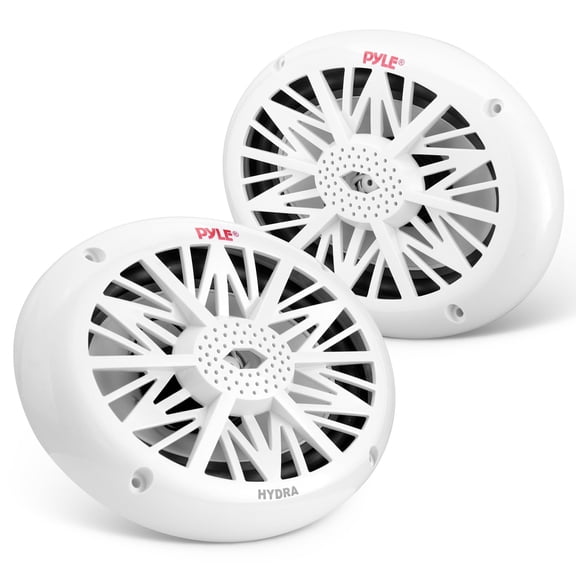 Pyle 6x9 Inch Dual Marine Speakers - 2 Way Waterproof and Weather Resistant Outdoor Audio Stereo Sound System with 260 Watt Power, Poly Carbon Cone and Cloth Surround - 1 Pair - PLMR692
