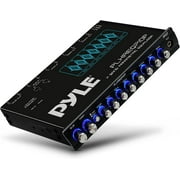 Pyle 7 Band Parametric Equalizer, 7 Volt RMS Pre-Amp Output W/ Subwoofer Gain Control W/ Blue Light