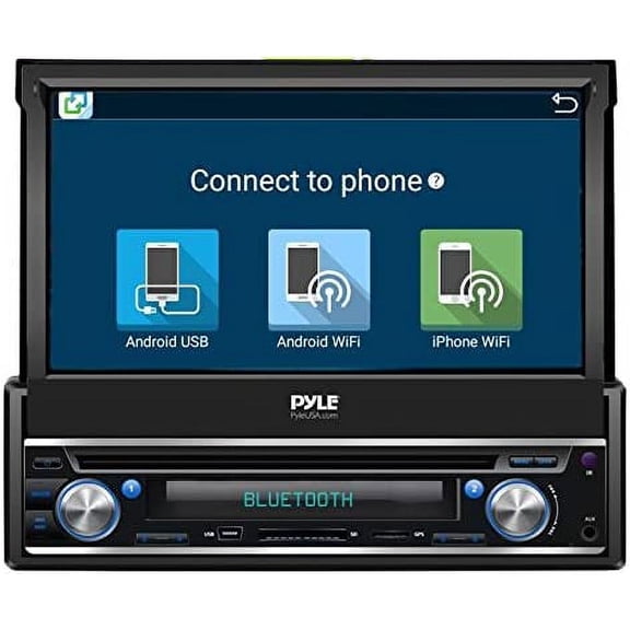 Pyle 7" Flip Out Touch Screen Single DIN In Dash Android Car Stereo Head Unit