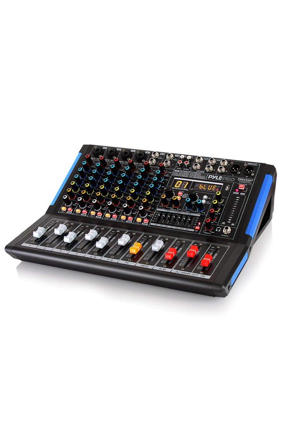 8-Channel Bluetooth Studio Audio Mixer - DJ Sound Controller Interface