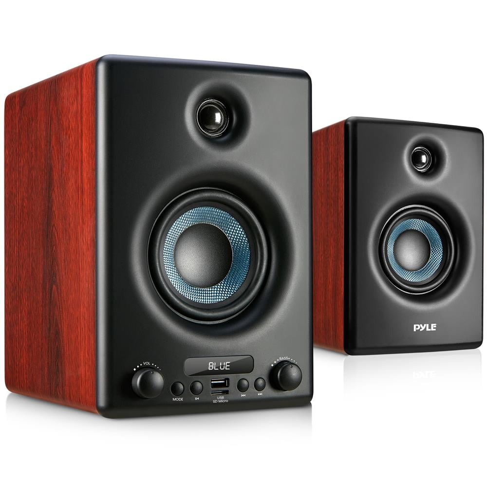 Pyle Active Bookshelf Speaker with Bluetooth.