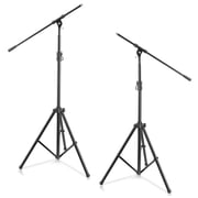 Pyle PMKS56X2 - Pyle PMKS56X2 - 2 Pcs. Heavy-Duty Tripod Boom Microphone Stand - Height Adjustable and Boom Extendable Mic Stand