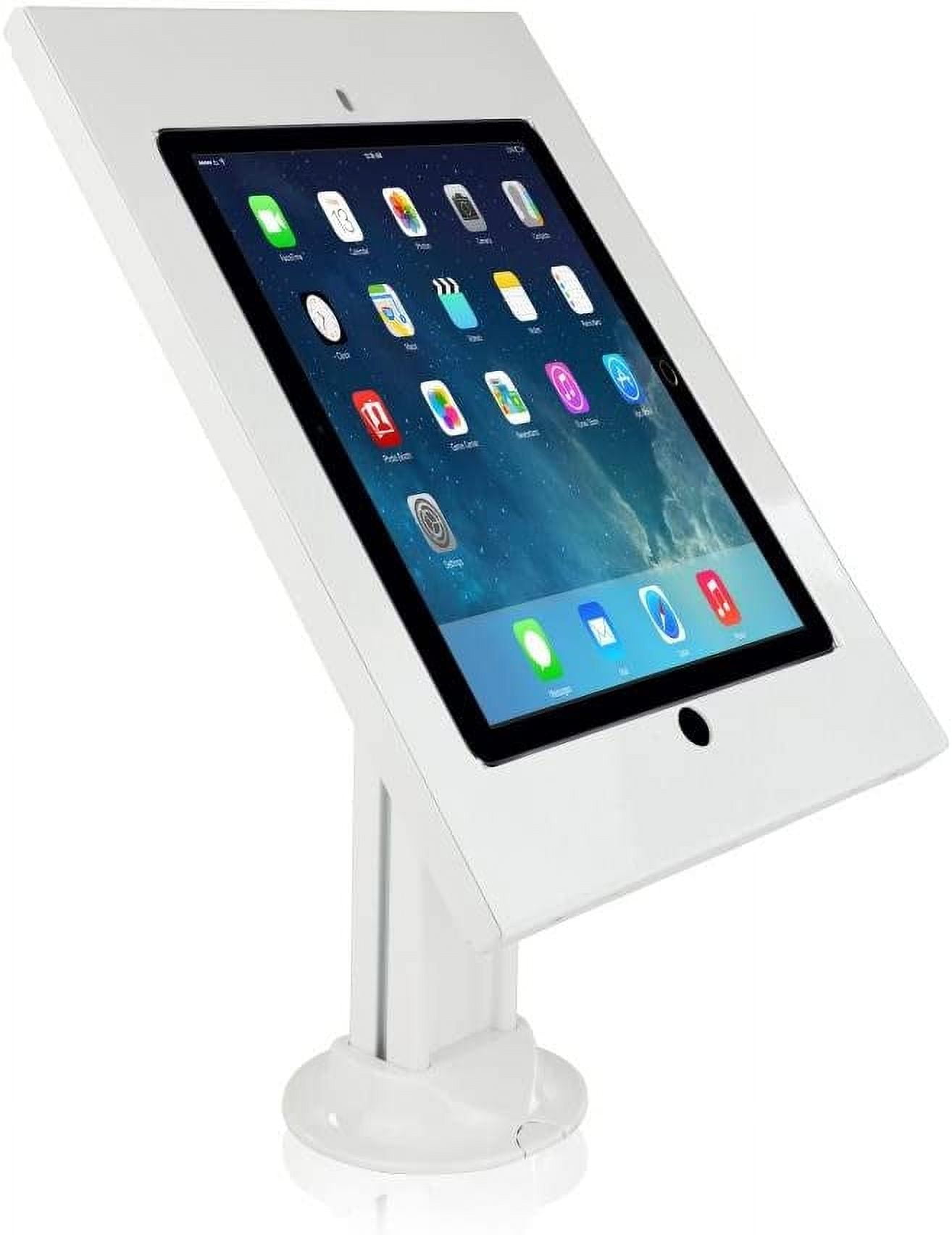 Pyle AntiTheft Tablet Security Stand Kiosk Aluminum Metal Desk Table