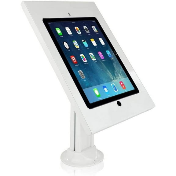 Pyle Anti-Theft Tablet Security Stand Kiosk - Aluminum Metal Desk Table Mount Tablet Case Holder