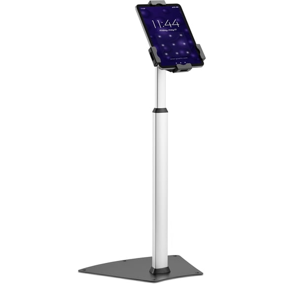 Pyle Anti-Theft Tablet Security Stand Kiosk - Heavy Duty Aluminum Metal Floor Standing Mount Tablet