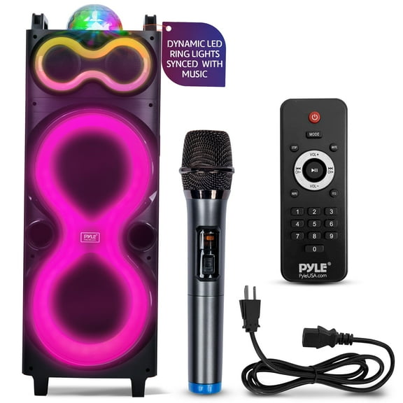 Pyle Audio Large Bluetooth Party Speaker - Big Bluetooth Speaker with True Wireless Stereo System - Enjoy Powerful Bass and Clear Treble - Big Speaker with LED Display - Model PPHP1028-240W