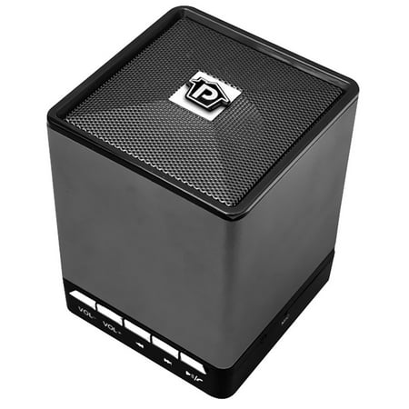 Pyle BT Mini Cube Speaker With Handsfree Phone Function, Aux-In, 8 Hours Of Playback