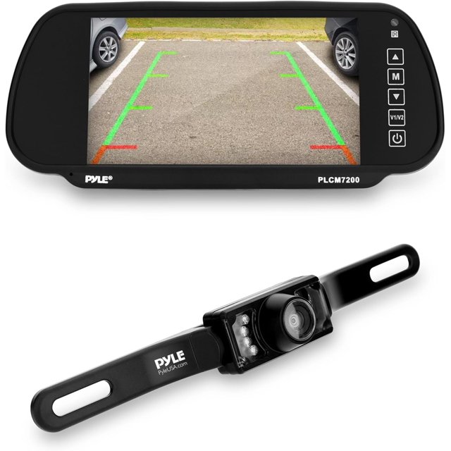 Pyle Backup Car Camera & Rear View Mirror Monitor Screen SystemParking