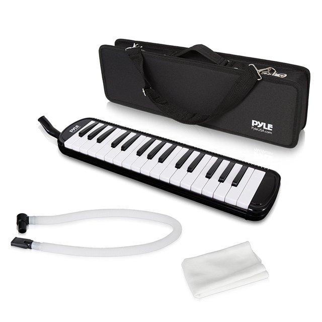 Pyle Black Professional Keyboard Harmonica Instrument Also Called